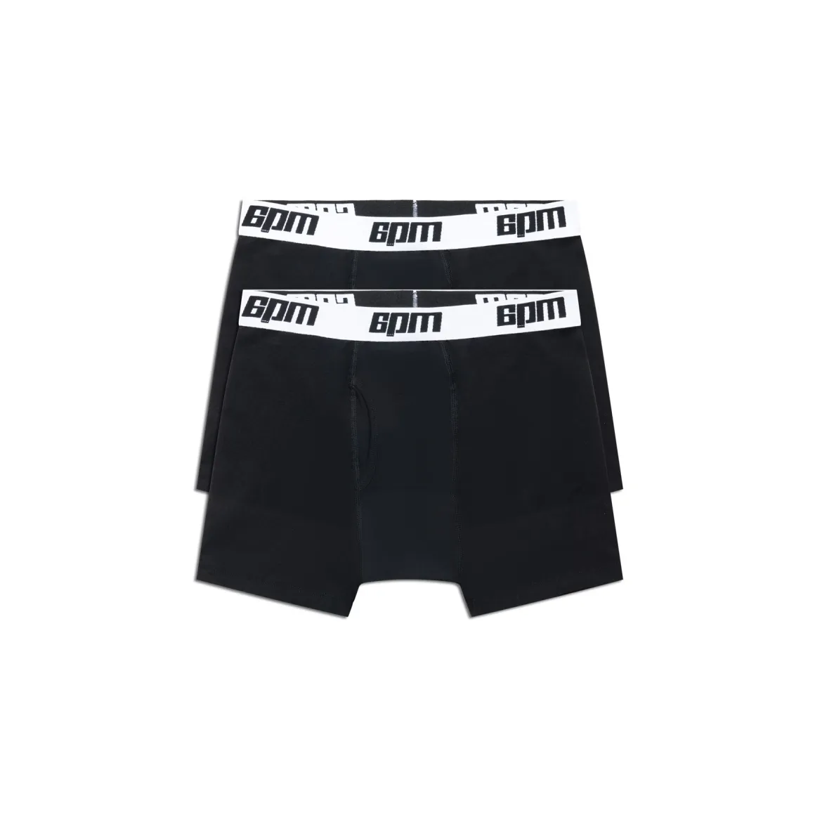 BOXER SHORTS BLACK/WHITE (2-PACK)