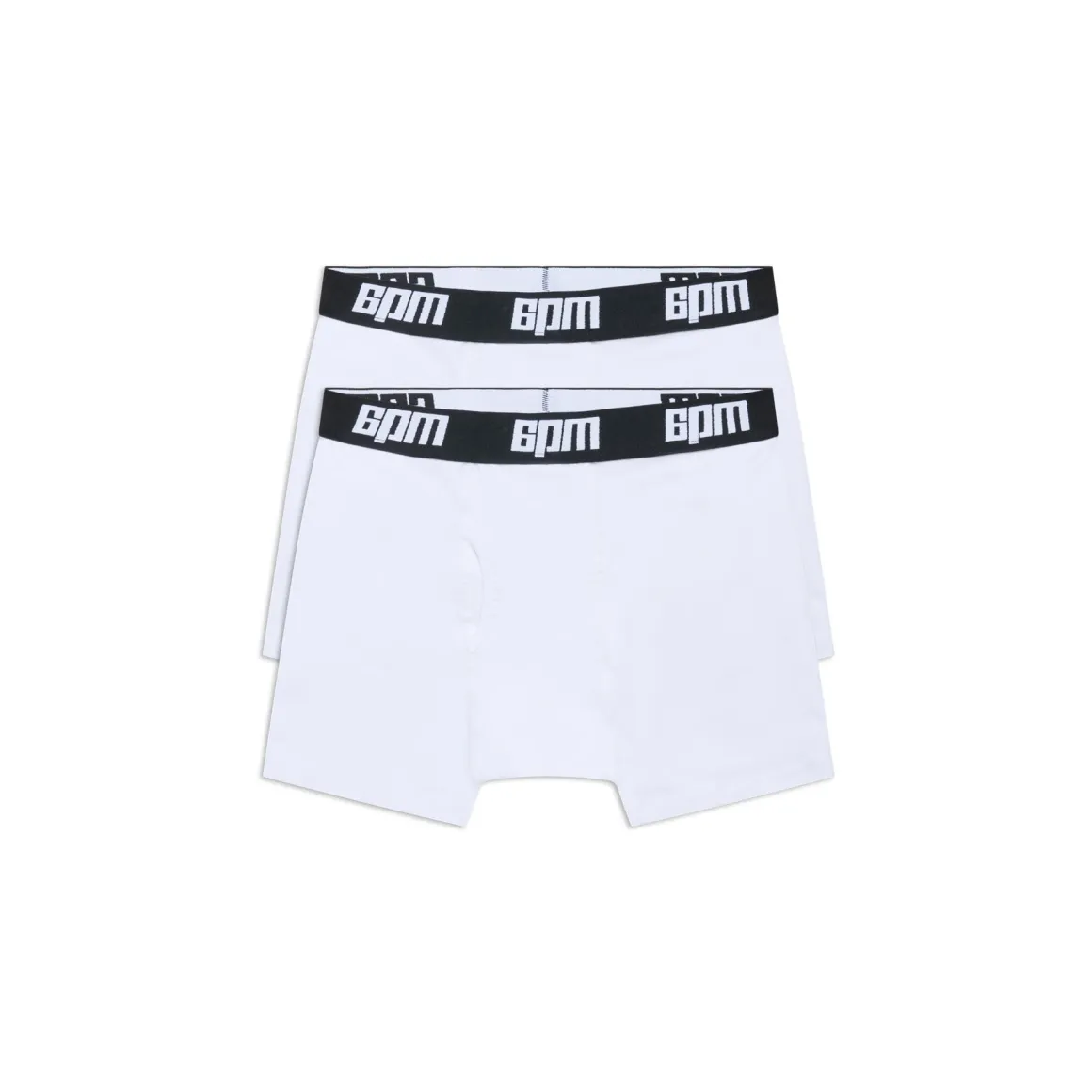 BOXER SHORTS WHITE/BLACK (2-PACK)