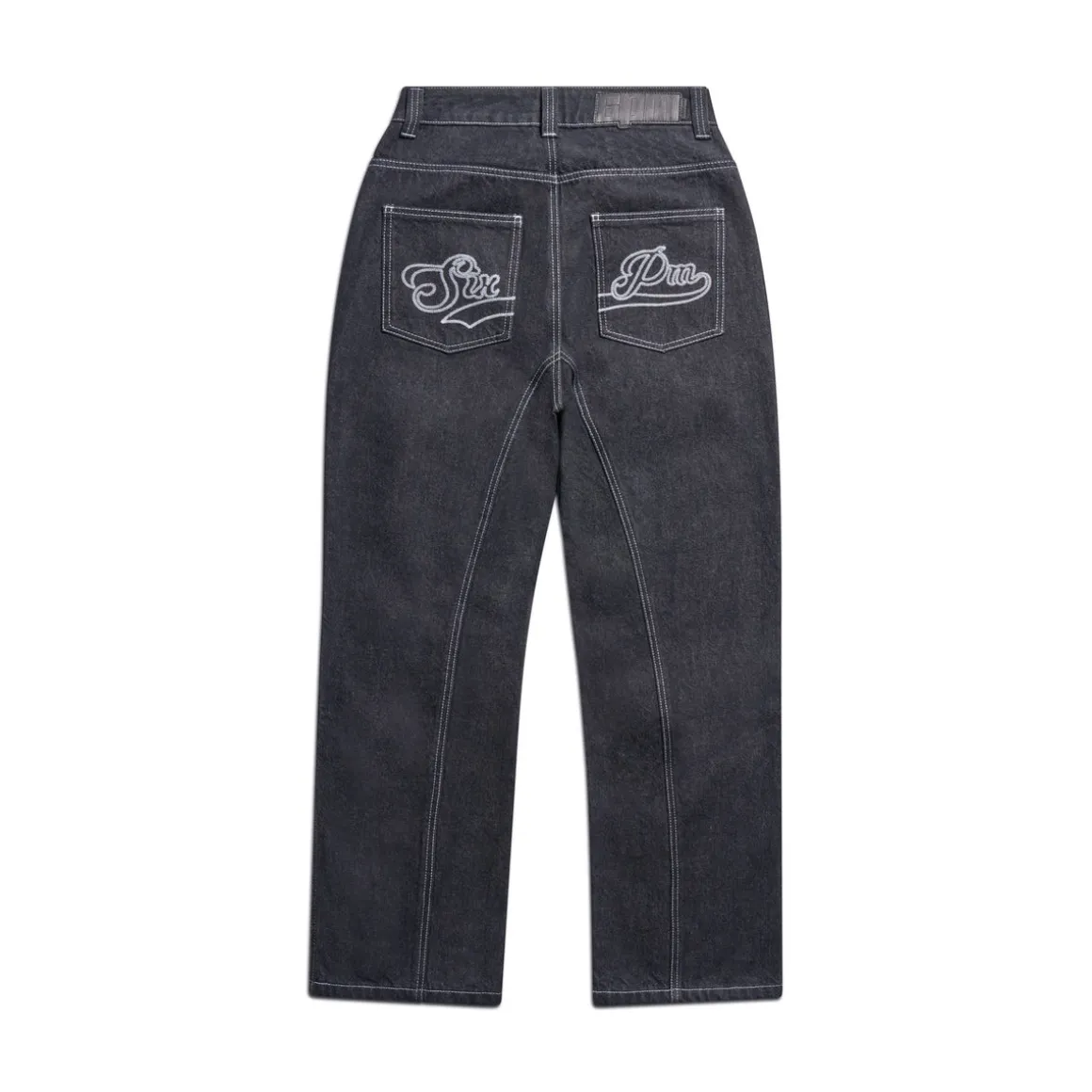 CENTER SEAM DENIM BLACK RAW