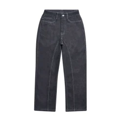 CENTER SEAM DENIM BLACK RAW