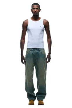 CENTER SEAM DENIM LIGHT WASH