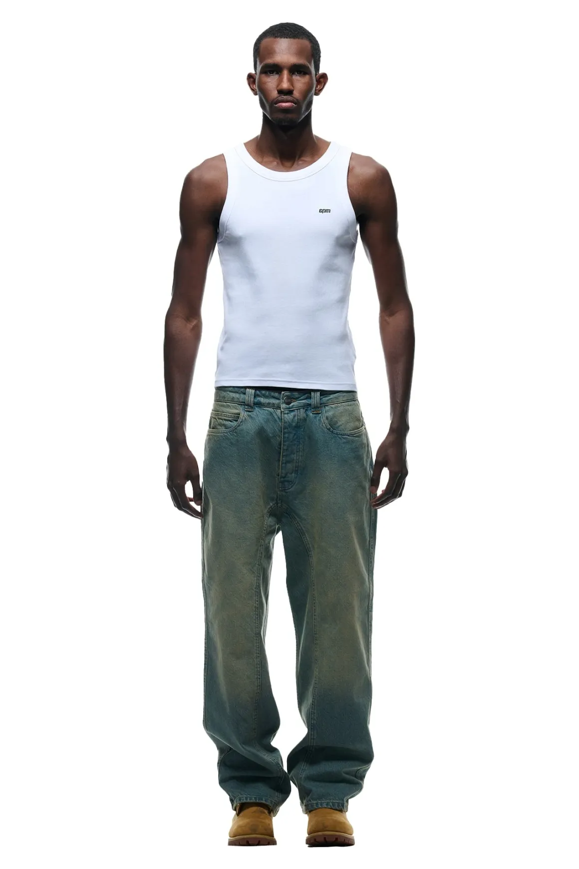 CENTER SEAM DENIM LIGHT WASH