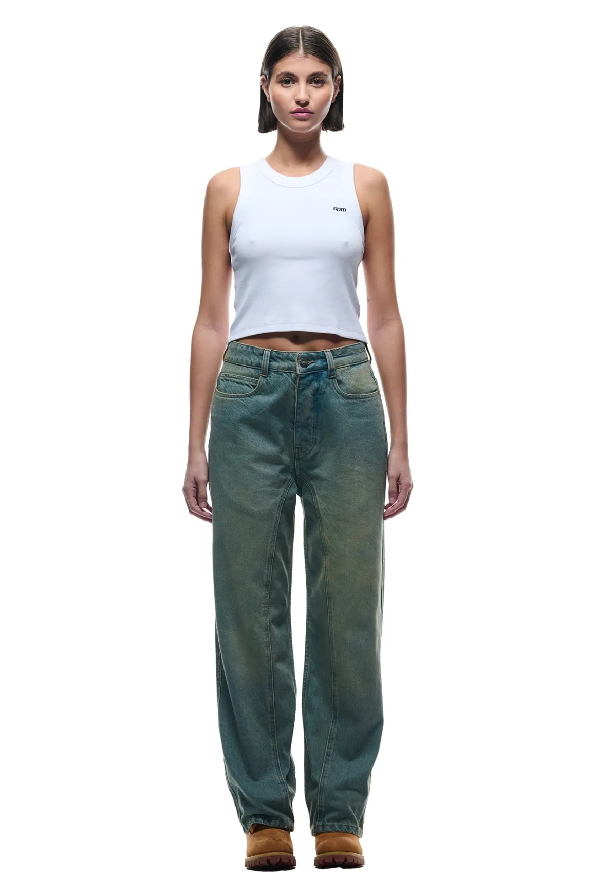 CENTER SEAM DENIM LIGHT WASH