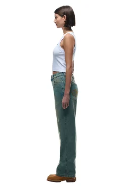 CENTER SEAM DENIM LIGHT WASH