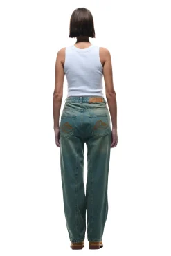 CENTER SEAM DENIM LIGHT WASH