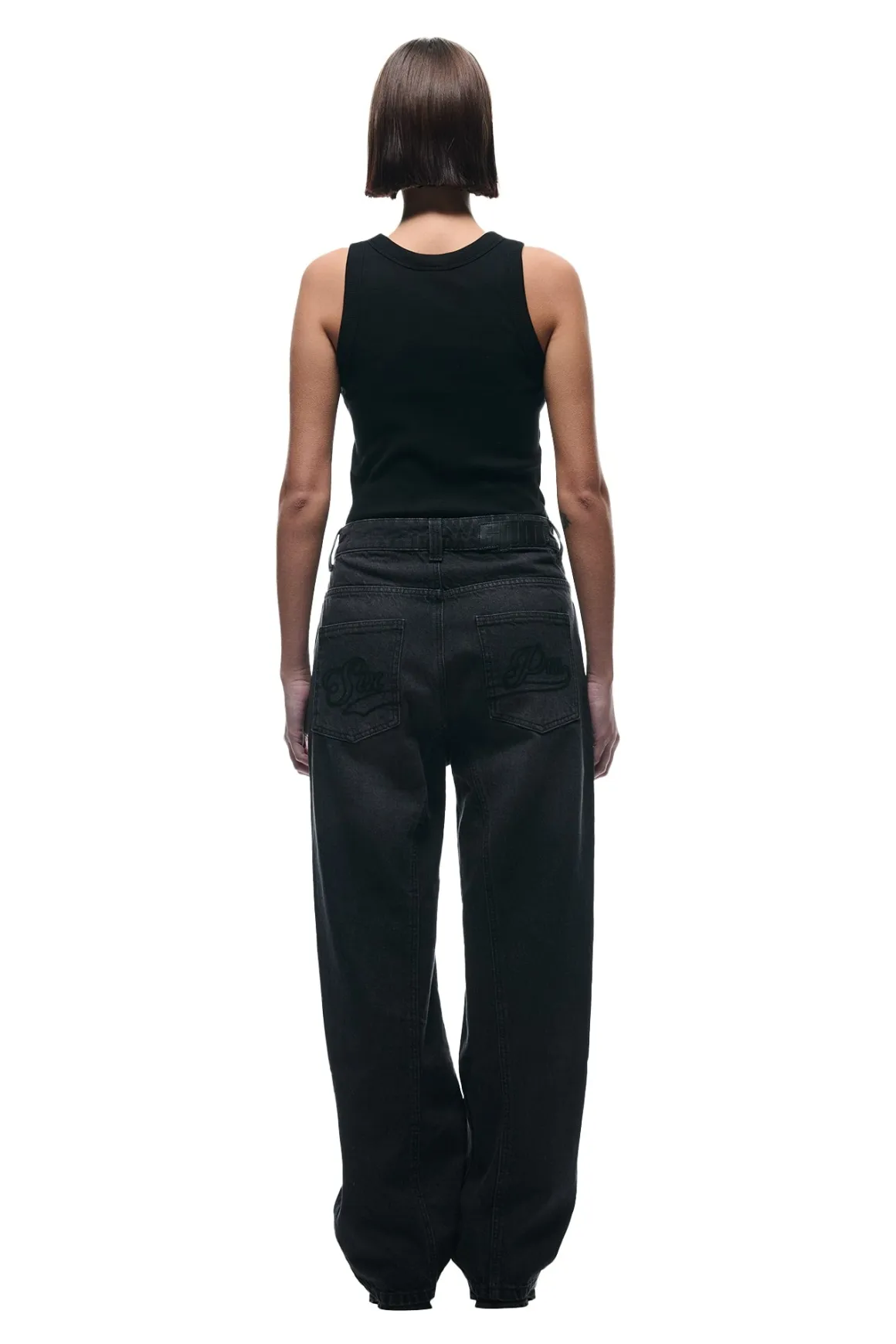 CENTER SEAM DENIM PURPLE OVERDYE