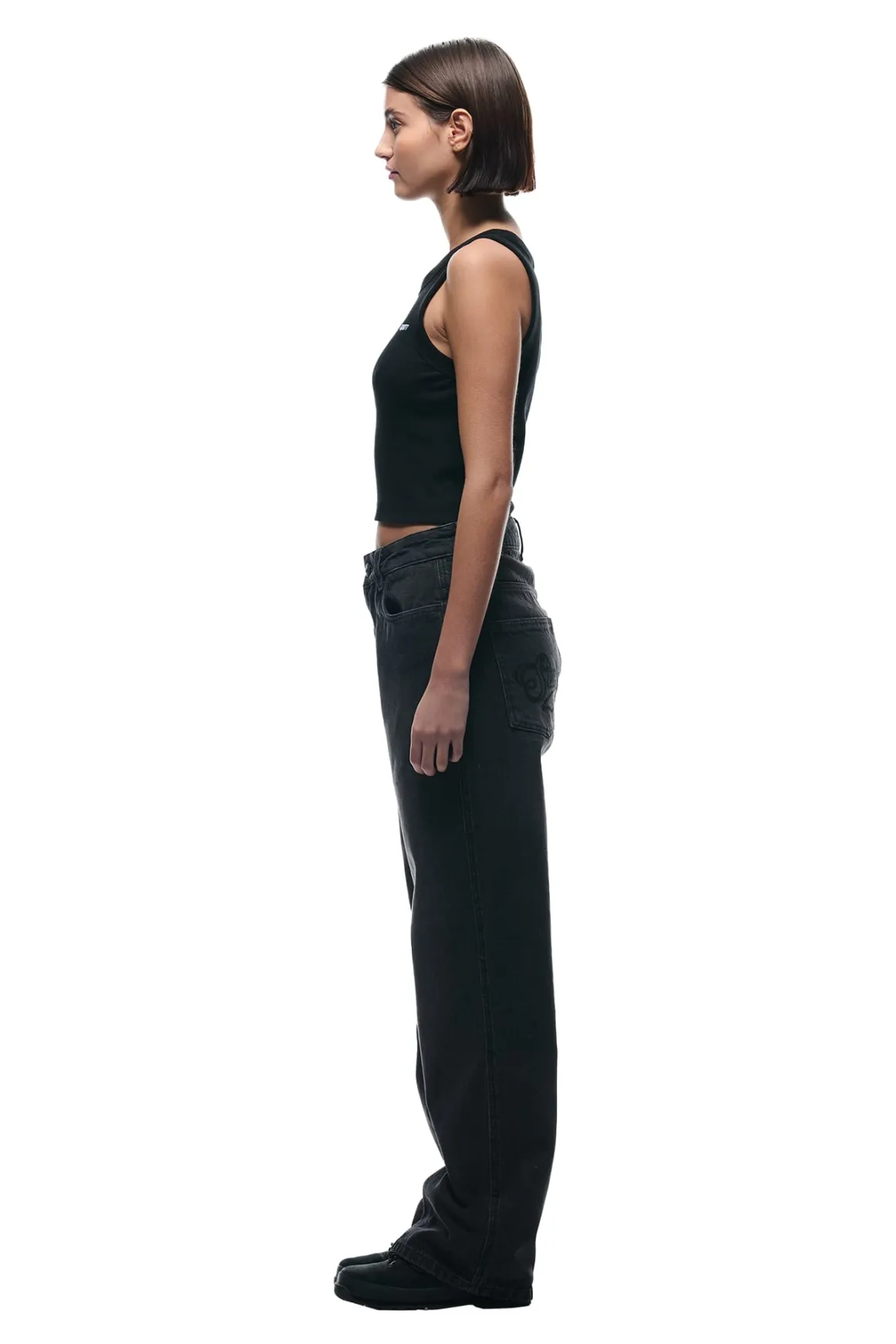 CENTER SEAM DENIM PURPLE OVERDYE