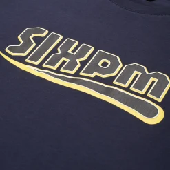 CLEAN EDGE WAVE T-SHIRT MIDNIGHT BLUE