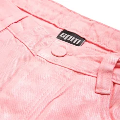 COATED DENIM SHORTS PINK