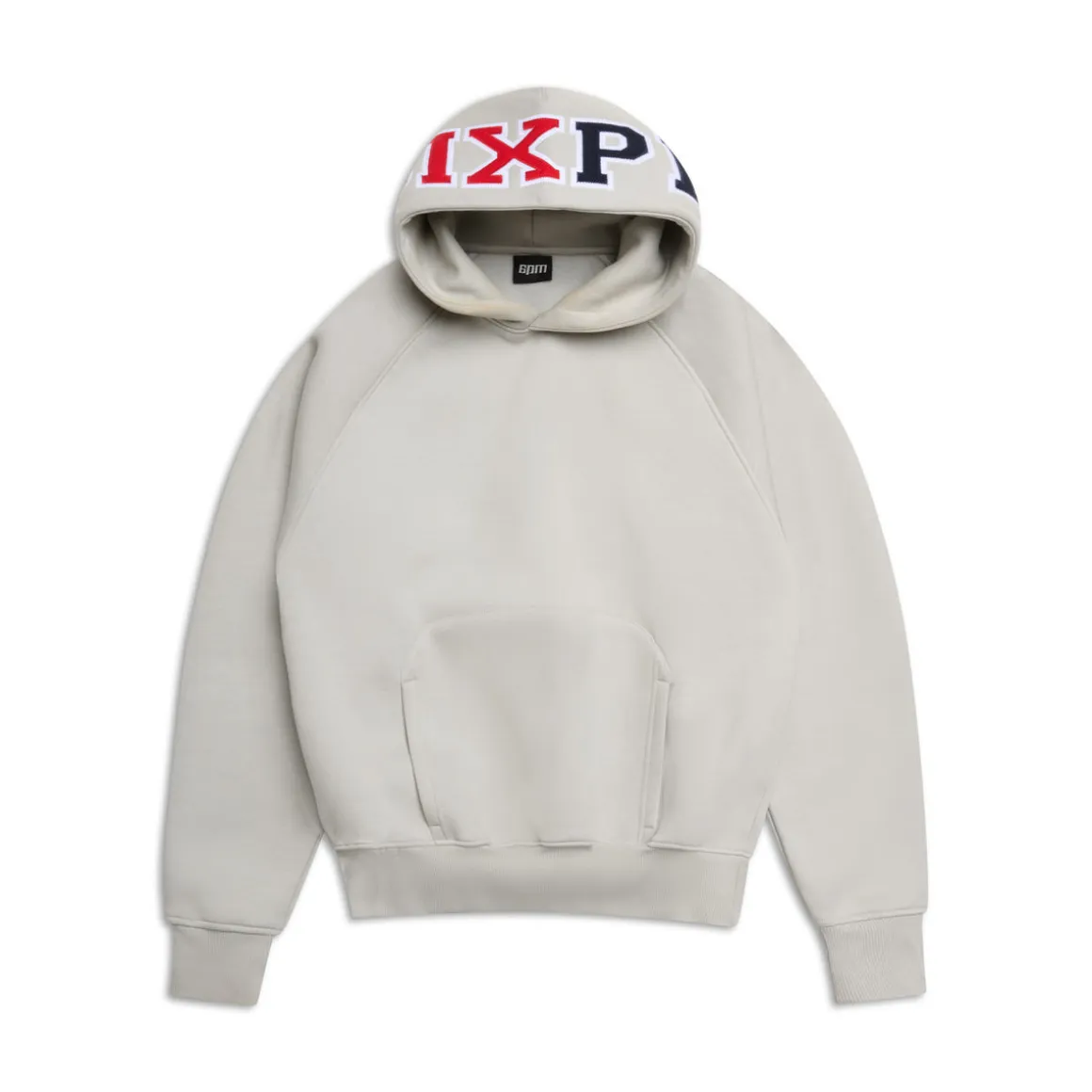 COLLEGE LETTER HOODIE SMOKE GREY