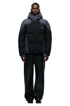 COLOUR BLOCKING PUFFER BLACK/ANTHRACITE