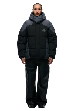 COLOUR BLOCKING PUFFER BLACK/ANTHRACITE