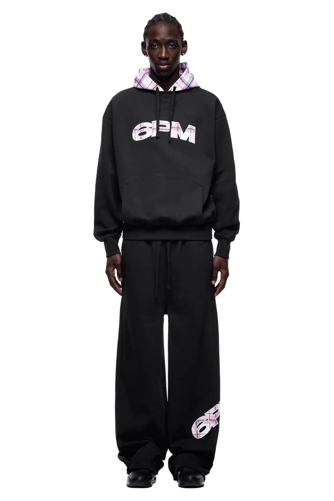 CREWNECK HOODIE BLACK