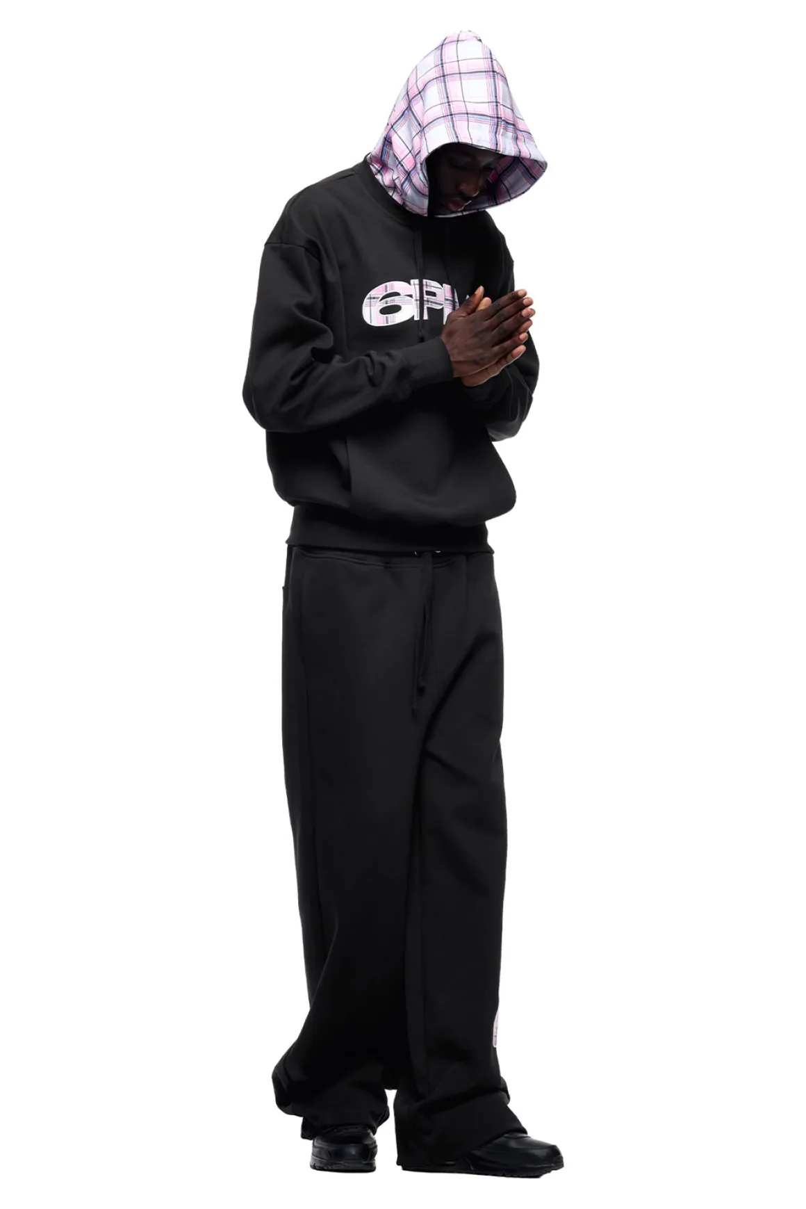CREWNECK HOODIE BLACK