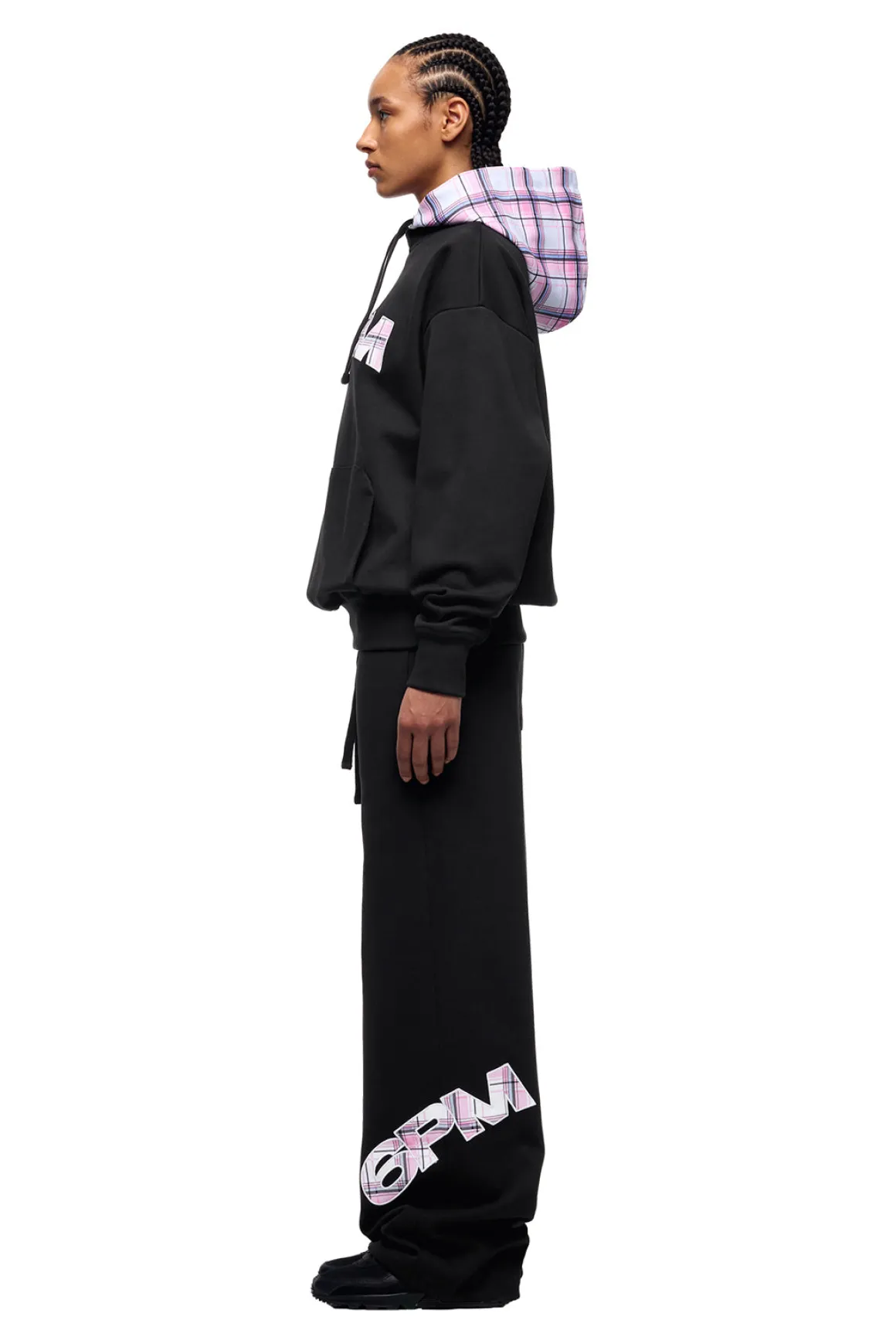 CREWNECK HOODIE BLACK