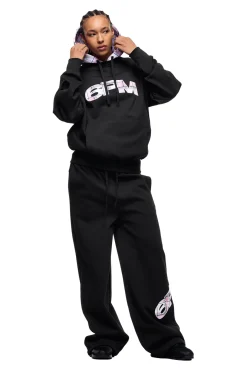 CREWNECK HOODIE BLACK