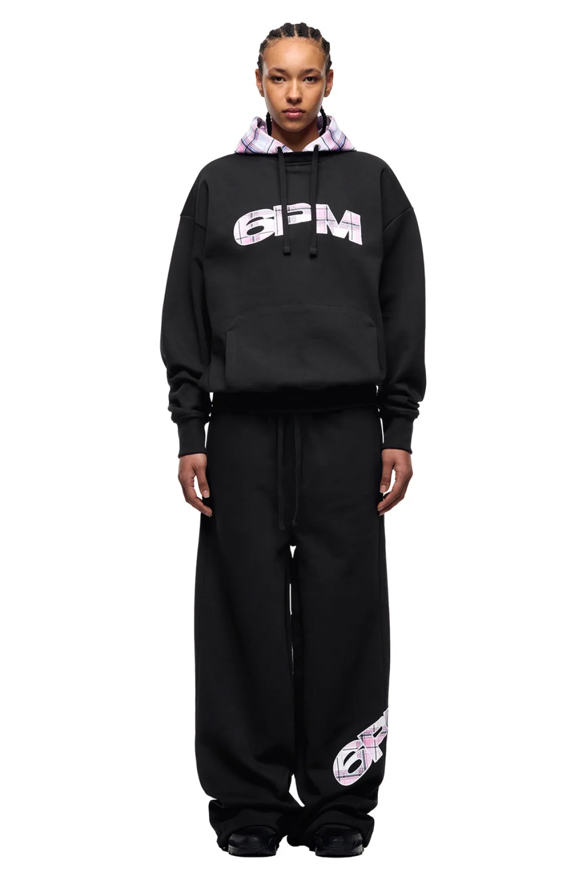 CREWNECK HOODIE BLACK