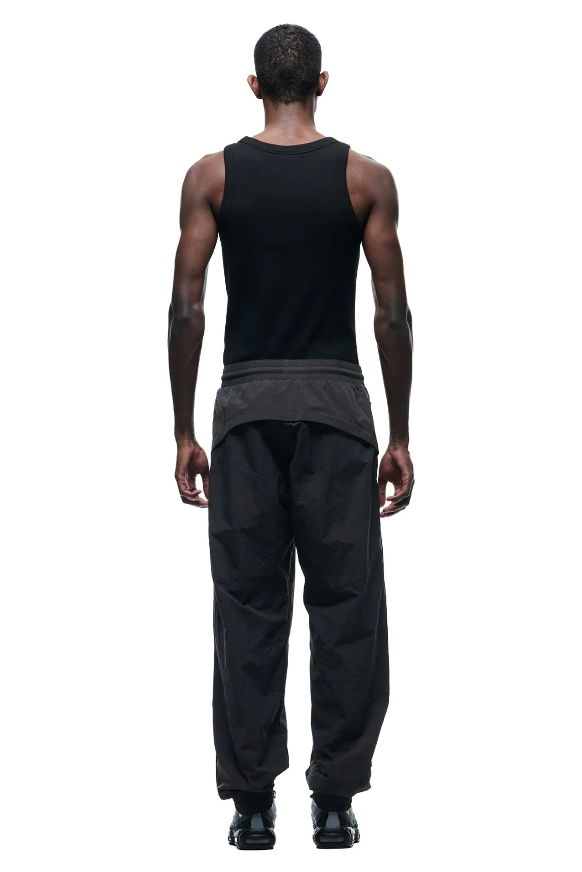 CRINKLE TRACK PANTS IRON GREY