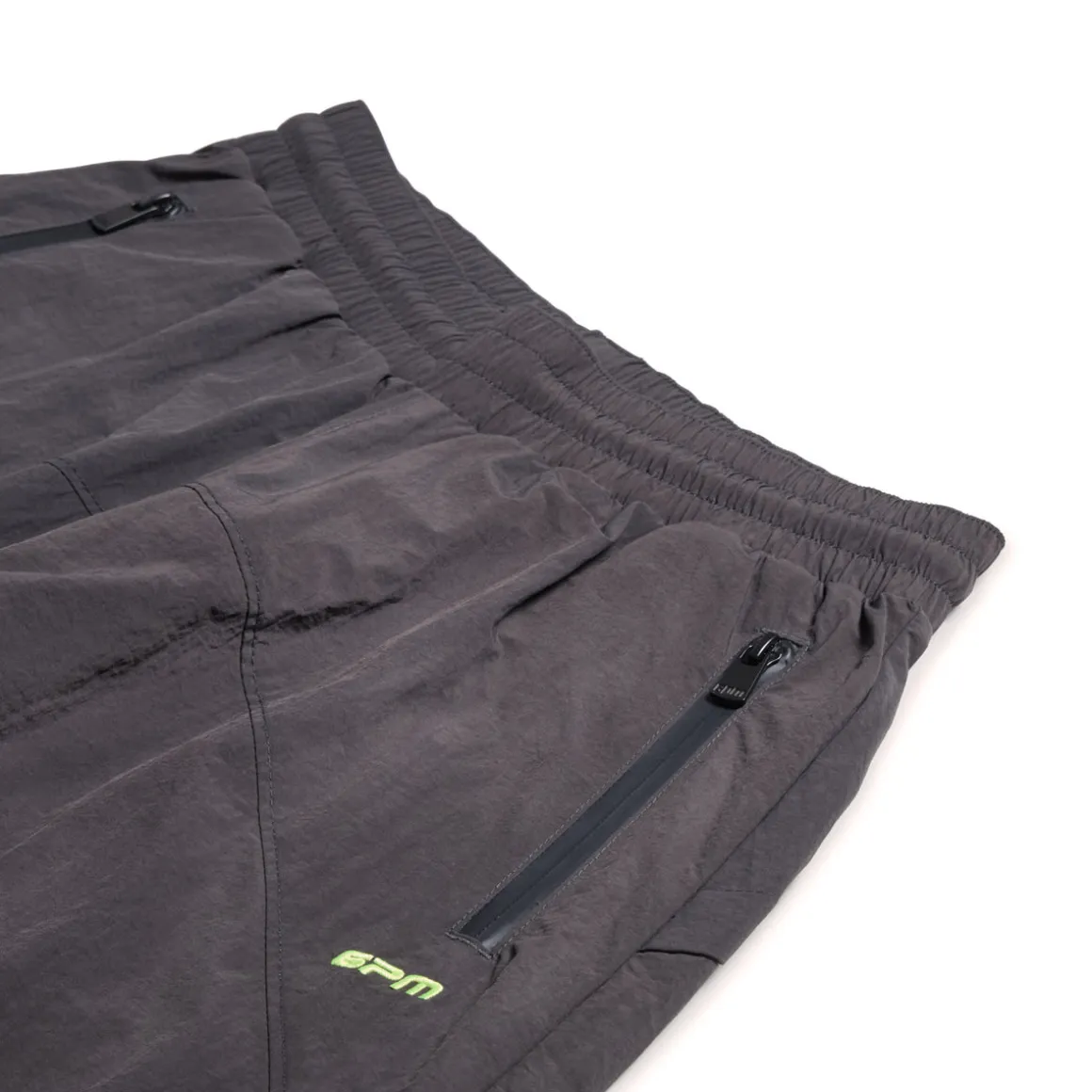 CRINKLE TRACK PANTS IRON GREY