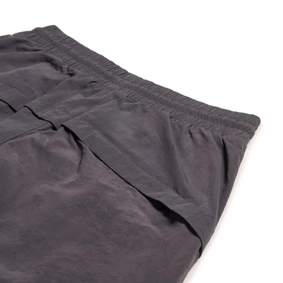CRINKLE TRACK PANTS IRON GREY