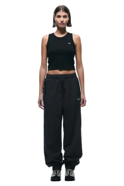 CRINKLE TRACK PANTS IRON GREY