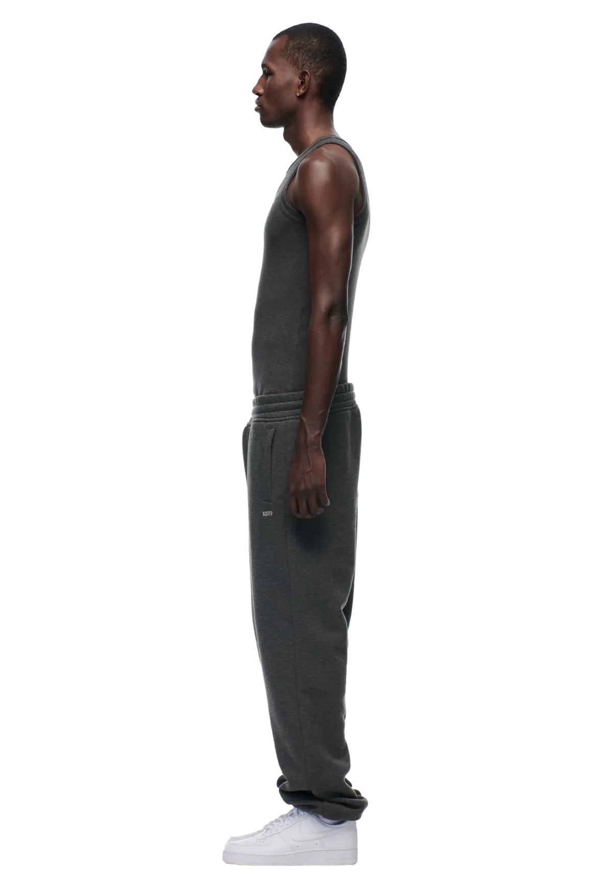 CUFF JOGGER DARK GREY MELANGE
