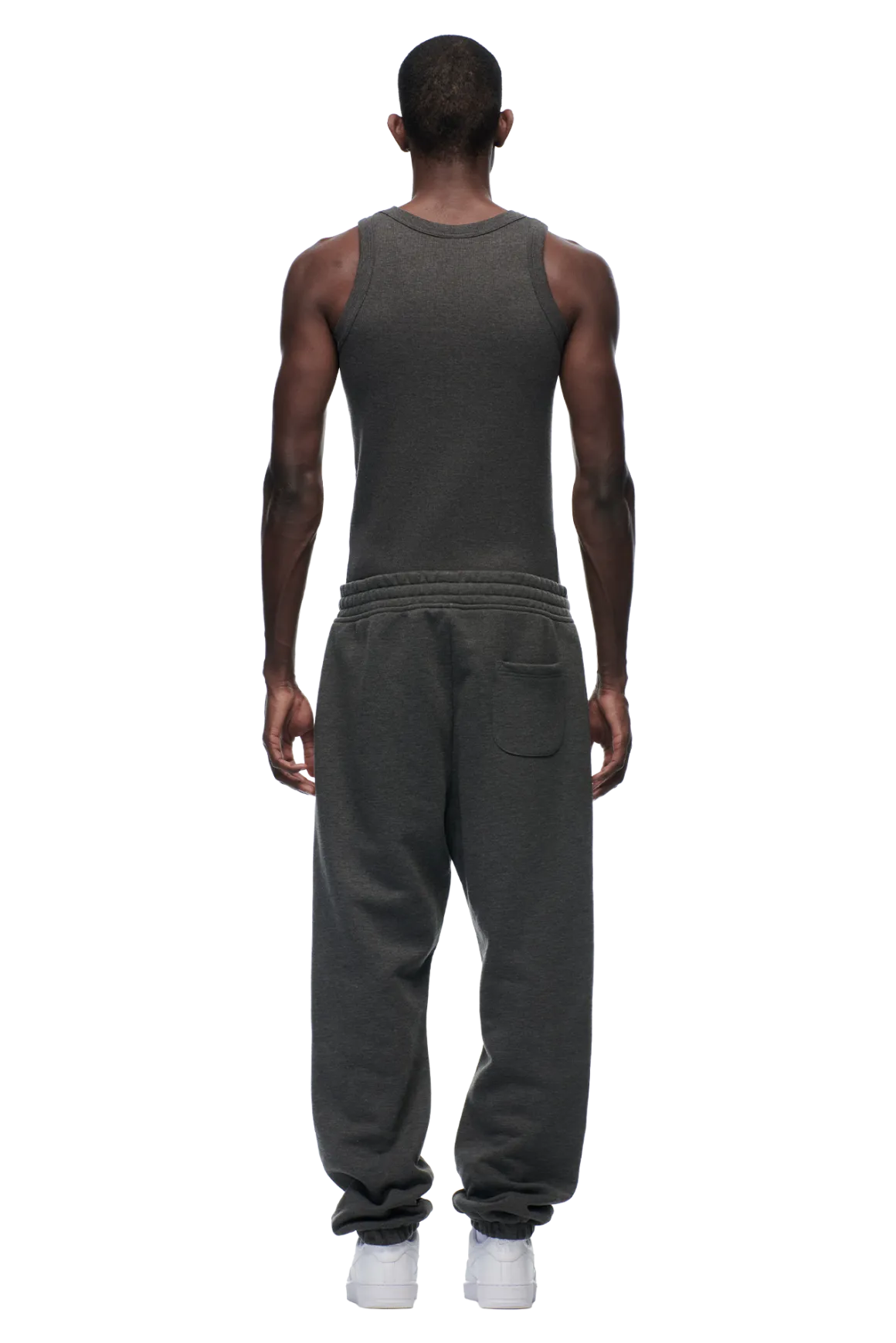 CUFF JOGGER DARK GREY MELANGE