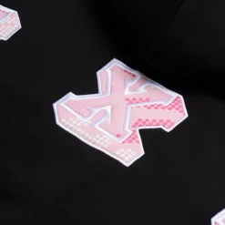 DOT CAMO LETTER HOODIE BLACK