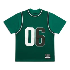 DOUBLE LAYER BBALL JERSEY DARK GREEN