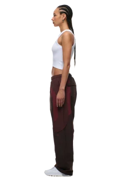 EVERYDAY TRACK PANTS DARK BURGUNDY