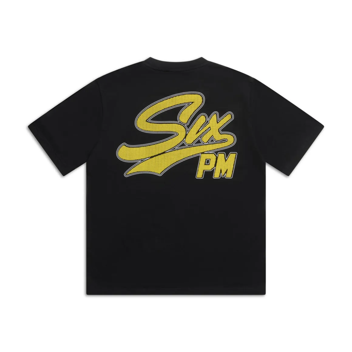 FAUX STITCH T-SHIRT BLACK