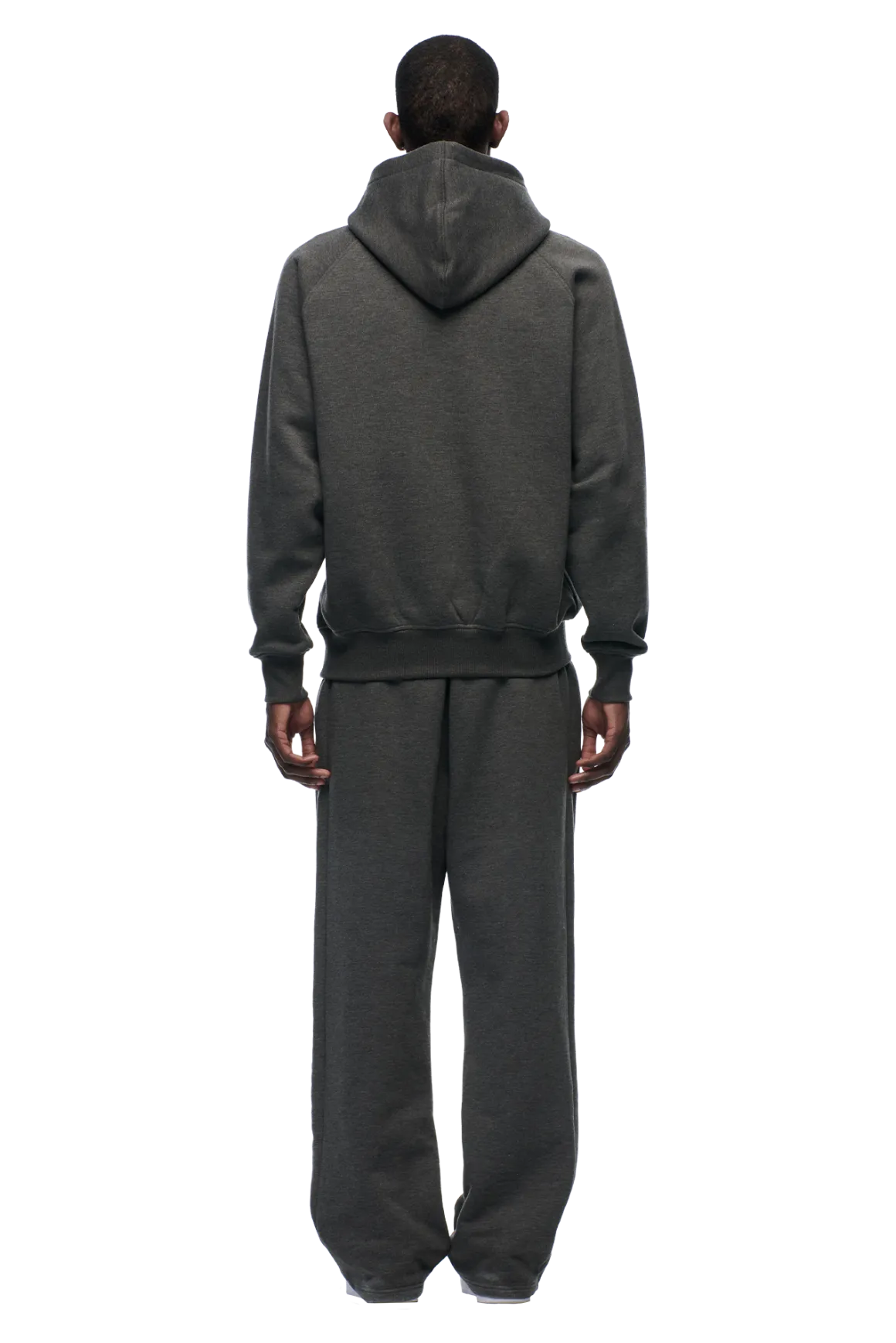 HOODIE DARK GREY MELANGE