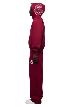 ICONS HOODIE BURNED RED