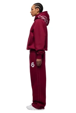 ICONS HOODIE BURNED RED