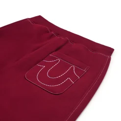 ICONS OPEN LEG JOGGER BURNED RED