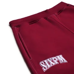 ICONS OPEN LEG JOGGER BURNED RED