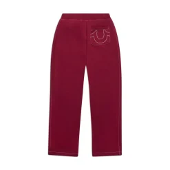 ICONS OPEN LEG JOGGER BURNED RED