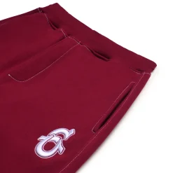 ICONS OPEN LEG JOGGER BURNED RED
