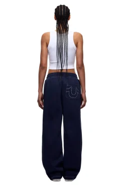 ICONS OPEN LEG JOGGER NAUTICAL BLUE