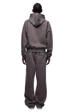 ICONS ZIP HOODIE ASH GREY