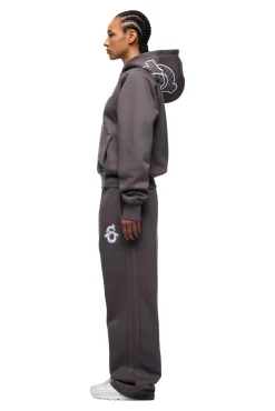 ICONS ZIP HOODIE ASH GREY