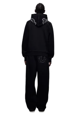 ICONS ZIP HOODIE BLACK