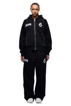 ICONS ZIP HOODIE BLACK