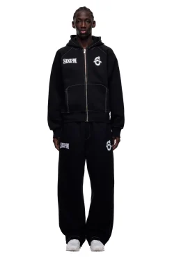 ICONS ZIP HOODIE BLACK
