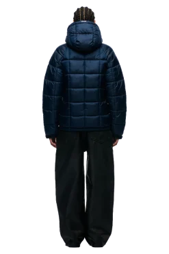 LIGHT PUFFER JACKET RECTANGLES MIDNIGHT BLUE