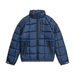 LIGHT PUFFER JACKET RECTANGLES MIDNIGHT BLUE