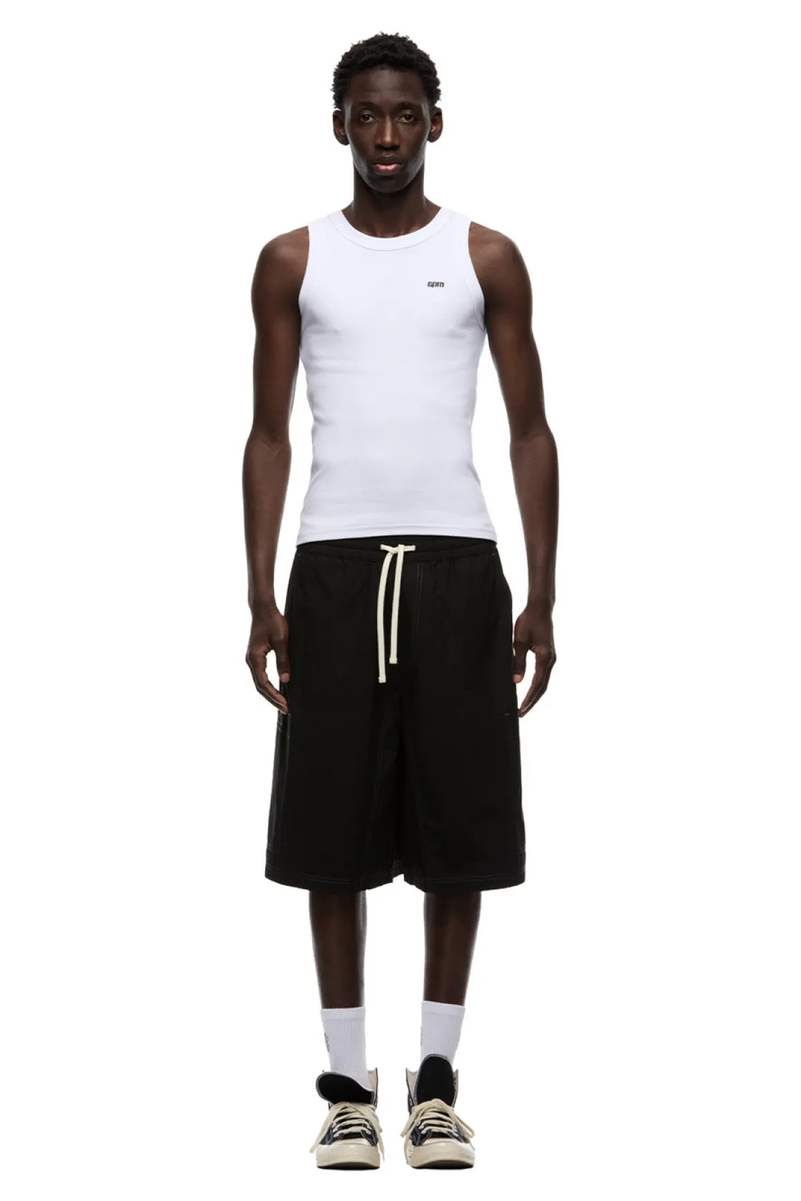 LONG BIG POCKET SHORTS BLACK