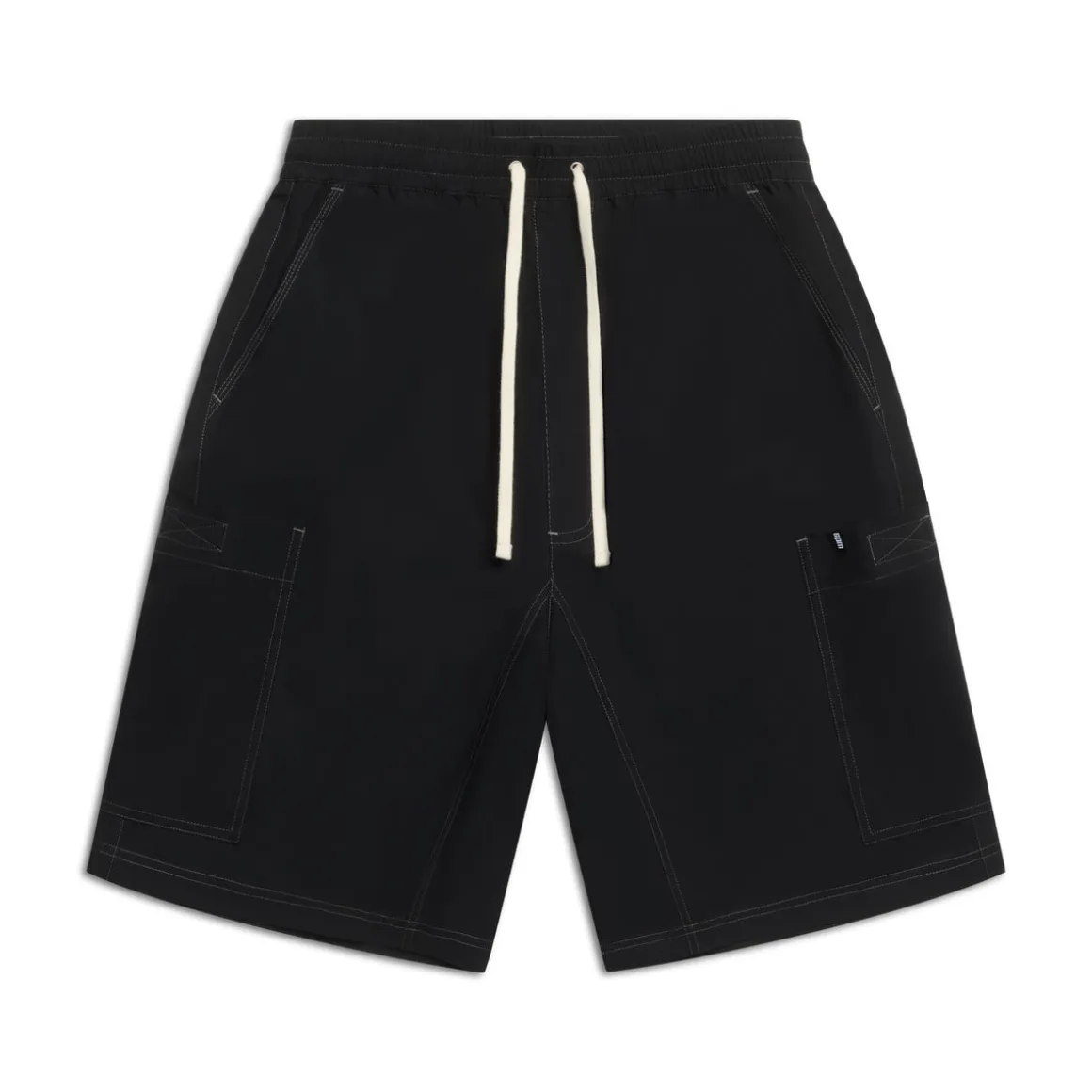 LONG BIG POCKET SHORTS BLACK