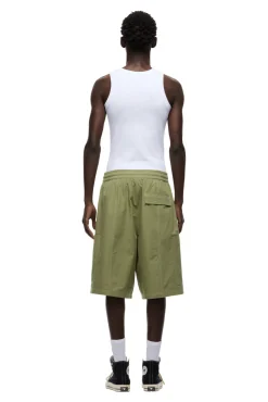 LONG BIG POCKET SHORTS PASTEL OLIVE