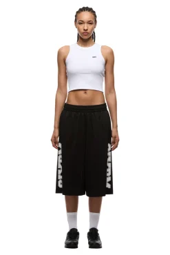 LONG MESH SHORTS BLACK